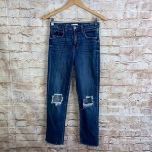 L’agence Audrina Straight High Rise classic Vintage in worn destruction Size 26